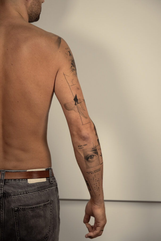 5 months healed tattoo - Conceptual Sleeve Composition - Upper arm - Vytautas Tattoo