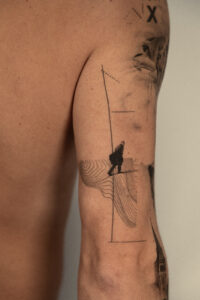 Healed upper arm tattoo — 1 year 8 months healed