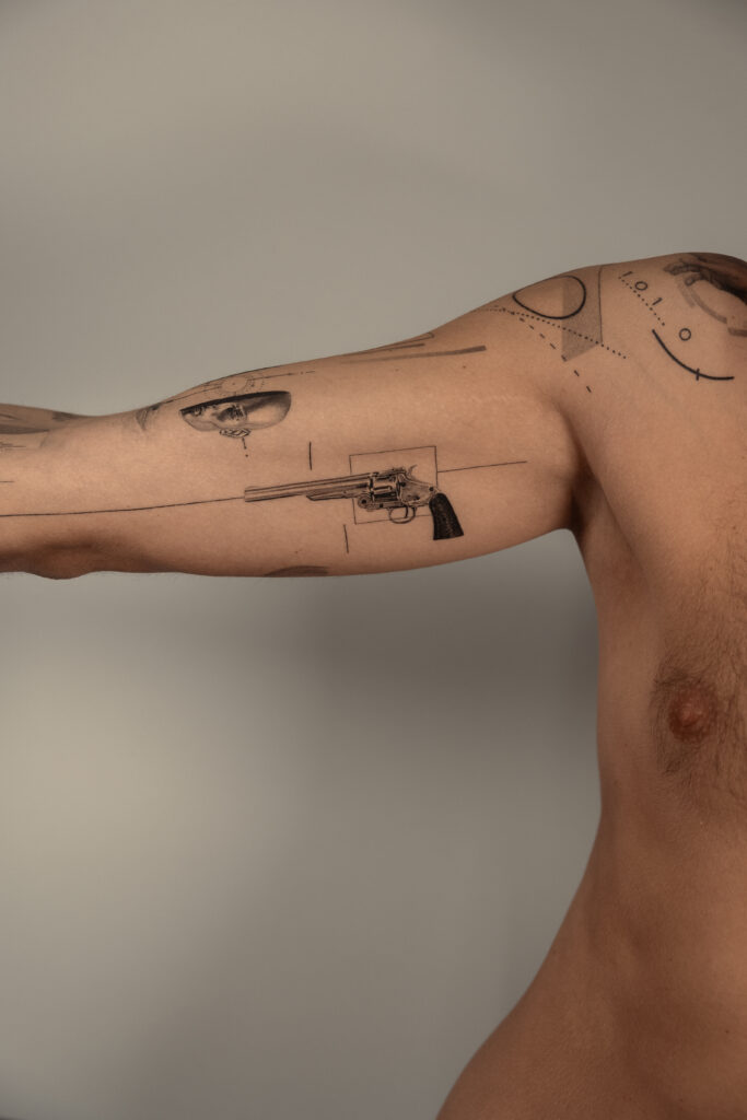 5 months healed tattoo - Conceptual Sleeve Composition - Upper arm - Vytautas Tattoo