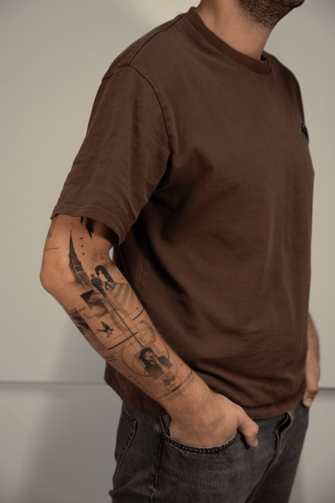 5 months healed tattoo - Conceptual Sleeve Composition - Upper arm - Vytautas Tattoo