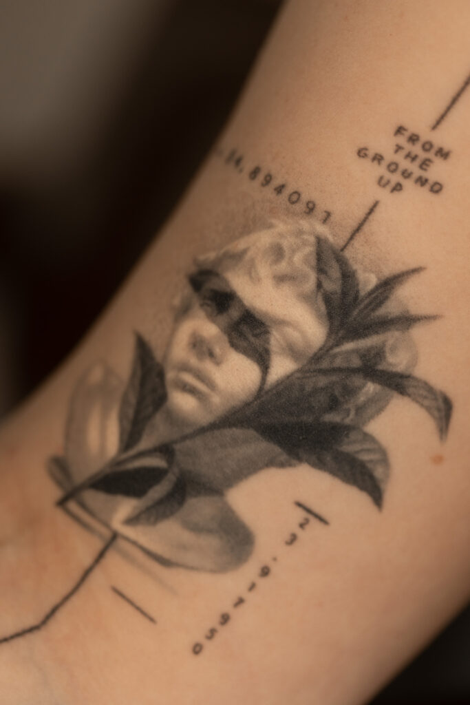 1 year 10 months healed tattoo - Layered Forearm Composition - Upper arm - Vytautas Tattoo