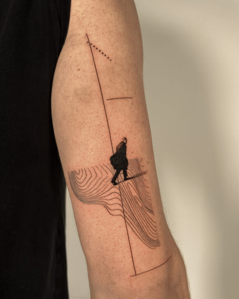 Fresh tattoo - Conceptual Sleeve Composition - Upper arm - Vytautas Tattoo