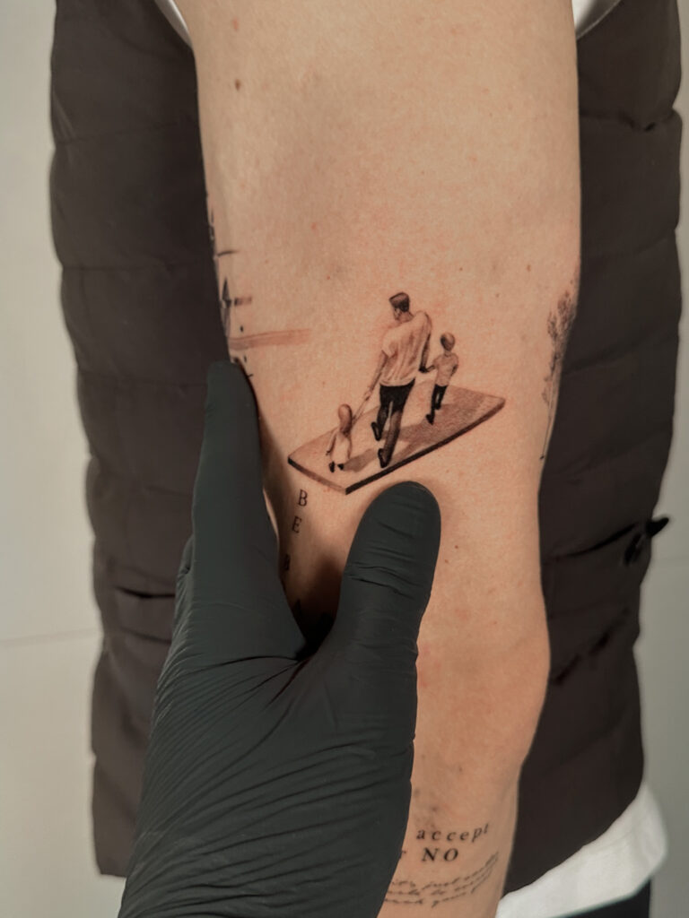 Fresh tattoo - Conceptual Arm Project - Outer forearm - Vytautas Tattoo