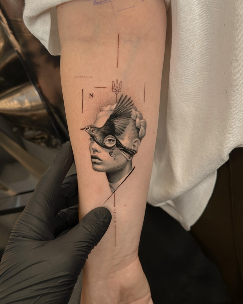 Fresh tattoo - Layered Forearm Composition - Upper arm - Vytautas Tattoo