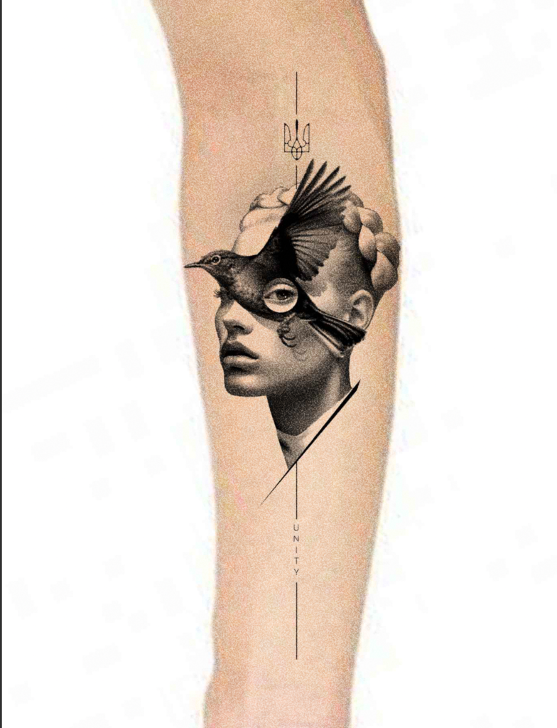 Design mockup tattoo - Layered Forearm Composition - Upper arm - Vytautas Tattoo