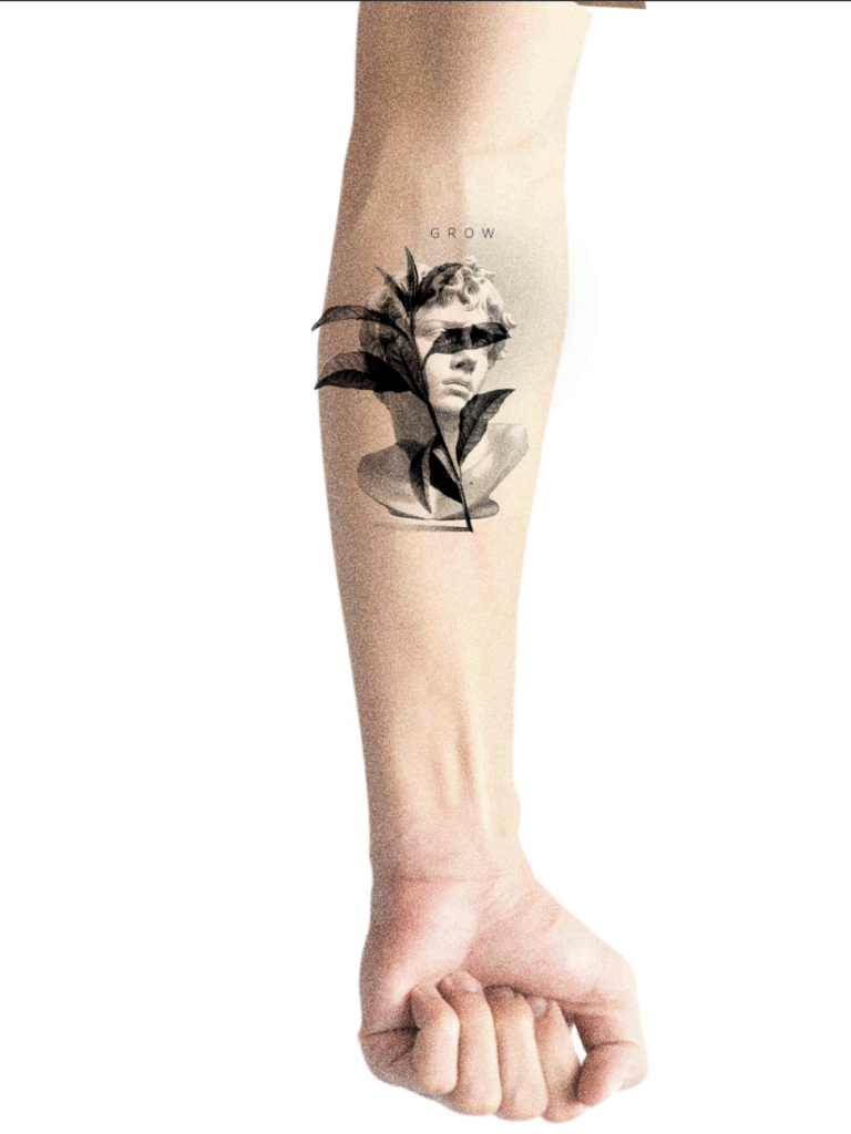 Design mockup tattoo - Layered Forearm Composition - Upper arm - Vytautas Tattoo